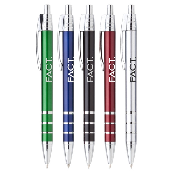 Union Printed, Metallic "Domination" Clicker Pen-mijuprint-mijubuy-미주프린트-미주바이