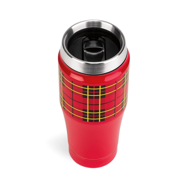 격자 무늬 텀블러, 16 oz Heritage Plaid Travel Pint