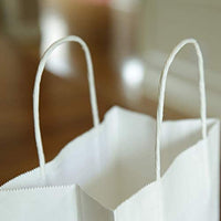 White Kraft  Shopping Bag