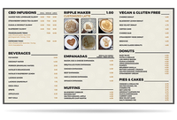 890X630mm(35.04X24.8") Large Menu Stand