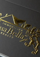 Luxurious Raised Foil Printing on 16 pt. Premium Matte Cover Paper