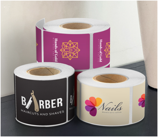 4X4",라운딩된 롤라벨|스티커 (Roll Label|Sticker)중 White BOPP재질, 장당 $0.2 for 5000 Pcs ( Model: MRL8PG)