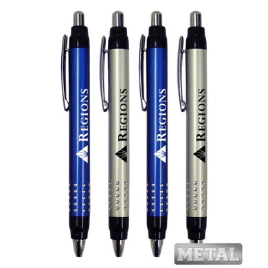 Elegant Metal Clicker Pen with Grip Dots-mijuprint-mijubuy-미주프린트-미주바이