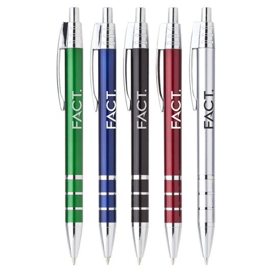 Union Printed, Metallic "Domination" Clicker Pen-mijuprint-mijubuy-미주프린트-미주바이