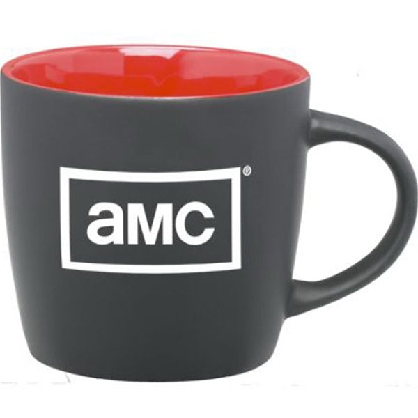 12 oz. Matte Black Ceramic Coffee Mug with Colored Interior-mijuprint-mijubuy-미주프린트-미주바이