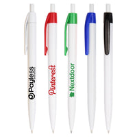 Lincoln White Barrels w/ Colored Trim Click Pen-mijuprint-mijubuy-미주프린트-미주바이