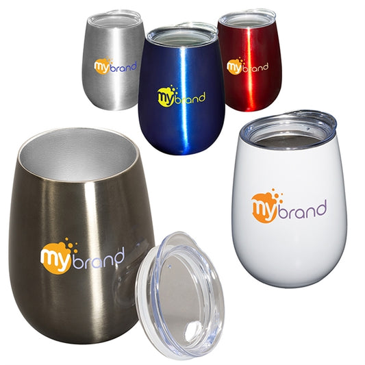 10 oz. Stemless Vacuum Wine Tumbler w/ Lid-mijuprint-mijubuy-미주프린트-미주바이