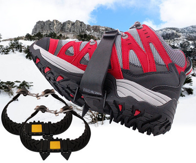4 Spirks Walk Traction Traction Cleats with 4 Spikes for Walking, Jogging and Climbing