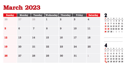 탁상용 칼렌다(달력)(소량 맞춤형 주문가능)