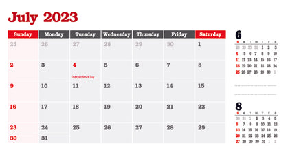 미주용 탁상용 소량주문형 칼렌다(미국경치: American Scenery)