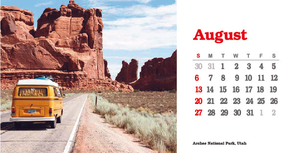 미주용 탁상용 소량주문형 칼렌다(미국경치: American Scenery)