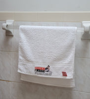 Towels,100% Cotton, High Quality ,White, Full Color Screen Printed