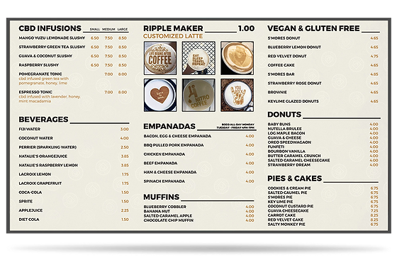 890X630mm(35.04X24.8") Large Menu Stand