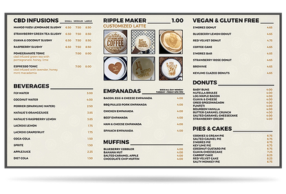 890X630mm(35.04X24.8") Large Menu Stand
