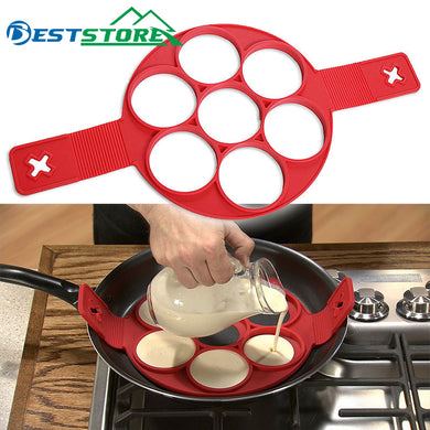펜케이크 제조기 - Pancake Maker Egg Ring Maker Nonstick Easy Fantastic Egg Omelette Mold Kitchen Gadgets Cooking Tools Silicone