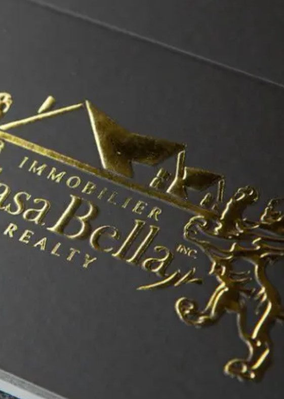 Luxurious Raised Foil Printing on 16 pt. Premium Matte Cover Paper